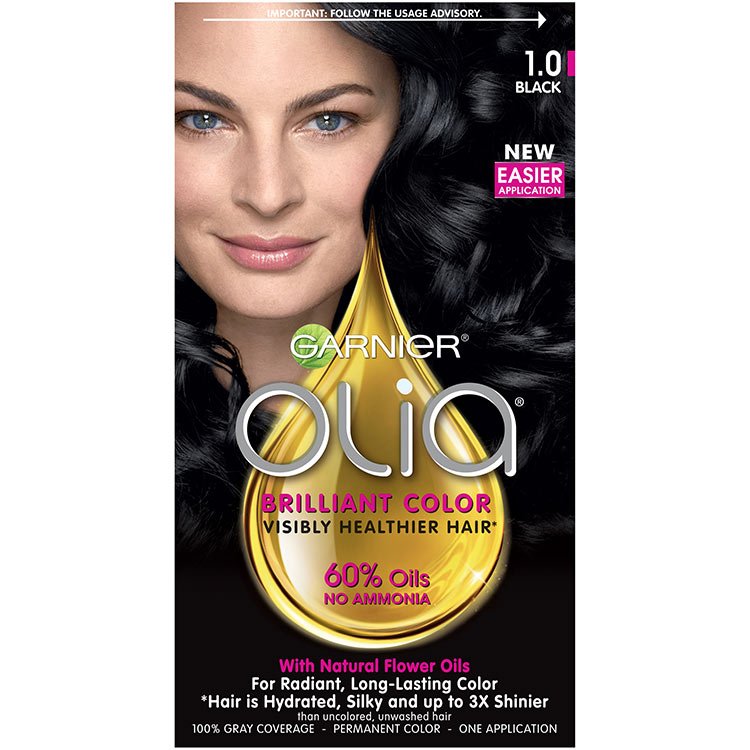 Olia Brilliant Color Hair Color 1.0 Black